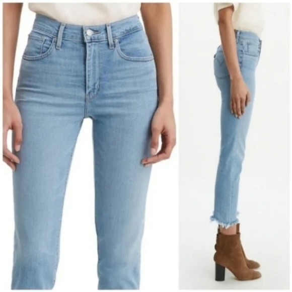 Levi's 724 High Rise Straight Leg Stretch Jeans - Picture 8 of 9